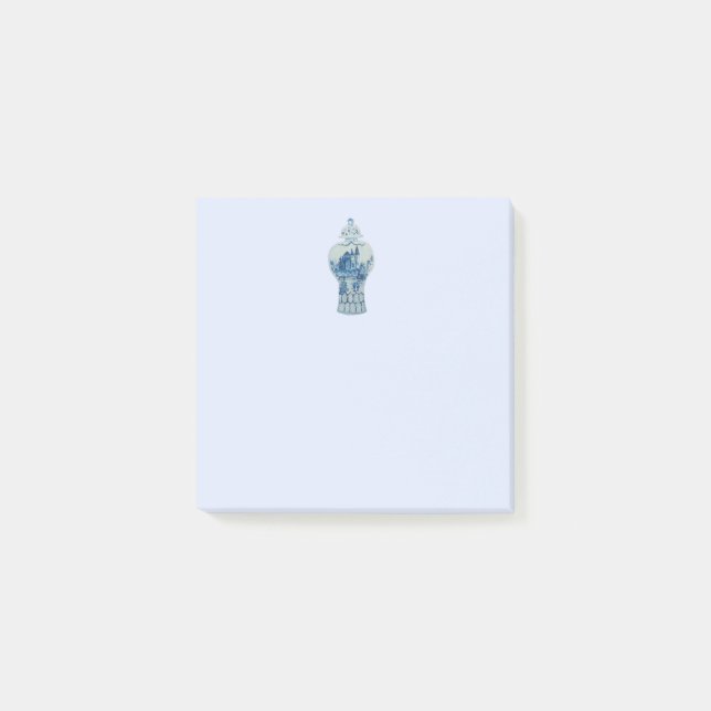 Post-it® Jar de gingembre bleu et blanc (Devant)