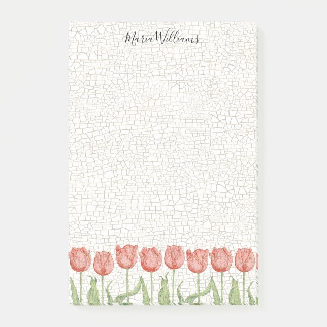 Post-it® Jardin 4x6 de tulipe (Devant)