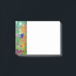 Post-it® Jardin aux fleurs Gustav Klimt<br><div class="desc">Post-it Notes avec la peinture à l’huile de Gustav Klimt Jardin aux fleurs (1906). Un beau jardin de fleurs violettes,  rouges,  blanches,  bleues et oranges. Un grand cadeau pour les amateurs d'art Art Nouveau et autrichien.</div>