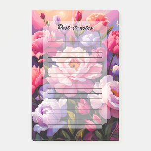 Post-it® Jardin de printemps Zen lever de soleil Fleur rose