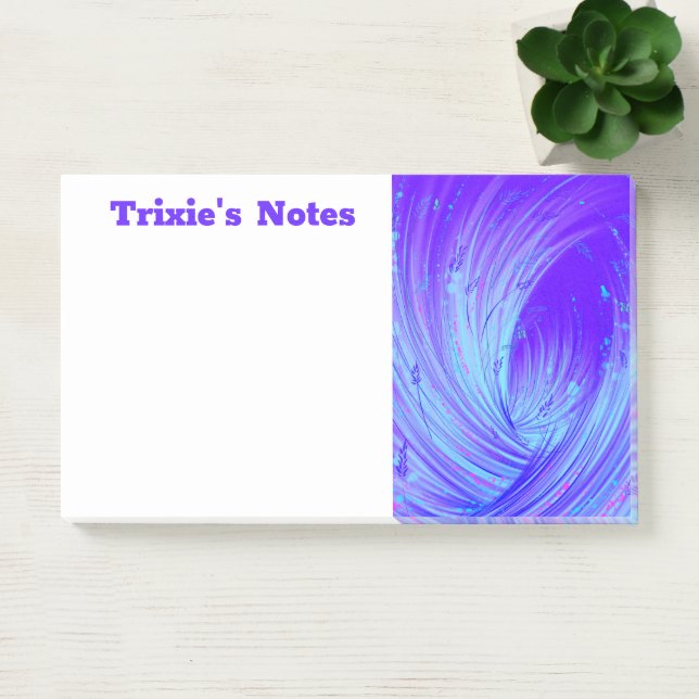 Post-it® Jardin enchanté violet Abstrait (Bureau)