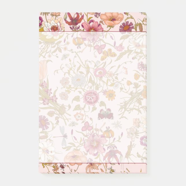 Post-it® Jardin floral romantique (Devant)