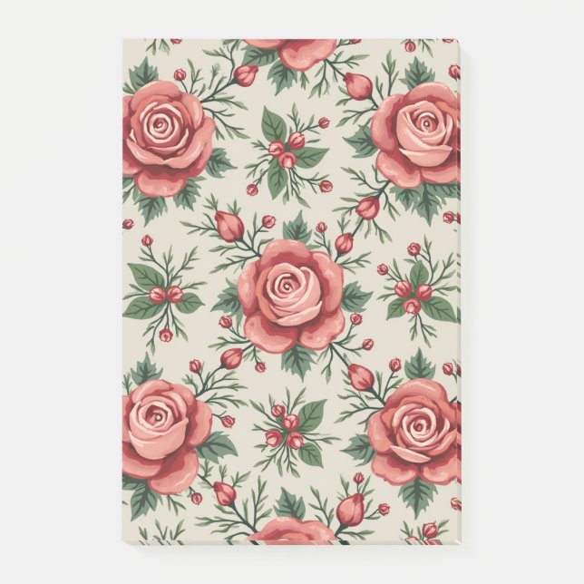 Post-it® Jardin rose (Devant)