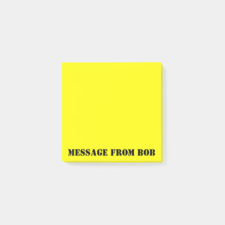 Post-it® Jaune 3 x 3 de Dayglow des notes de Bob