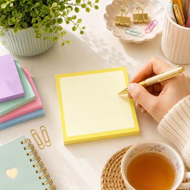 Post-it® Jaune clair uni (Créateur téléchargé)