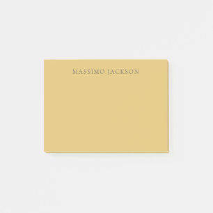 Post-it® Jaune laiton minimaliste plain esthétique moderne