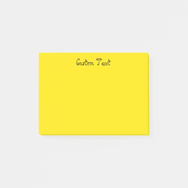 Post-it® Jaune lumineux fait sur commande (Devant)