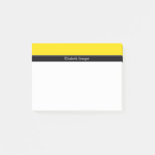 Post-it® Jaune, Noir Nom du ruban Monogramme