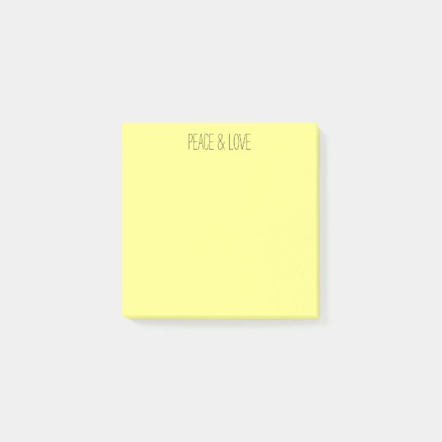 Post-it® jaune pastel (Devant)