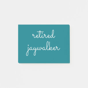 Post-it® Jaywalker à la retraite - Cadeaux sobers Hommes Fe