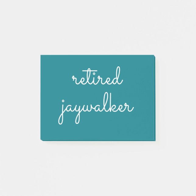 Post-it® Jaywalker à la retraite - Cadeaux sobers Hommes Fe (Devant)