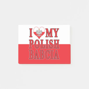 Post-it® J'Coeur Mon Polonais Babcia