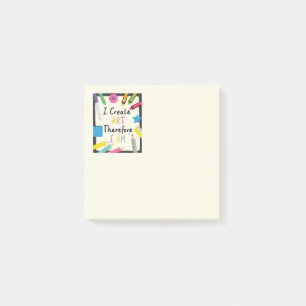 Post-it® Je crée un message d'art avec de la papeterie colo