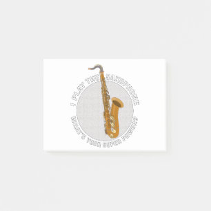 Post-it® Je joue au saxophone Quel est ton super pouvoir ?