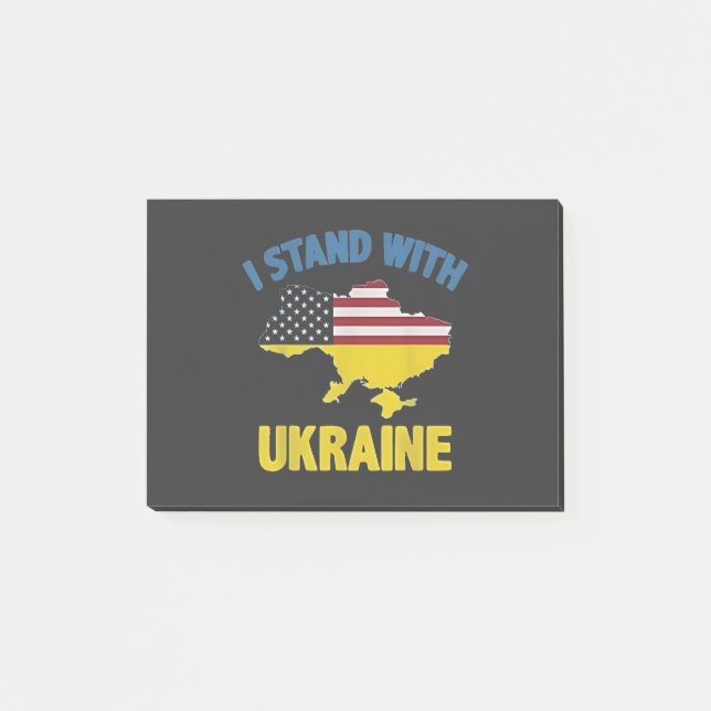 Post-it® Je me tiens avec l'Ukraine (Devant)