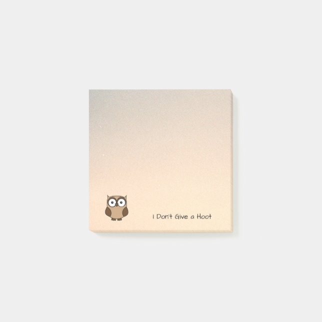 Post-it® Je m'en fiche de la chouette personnalisée (Devant)
