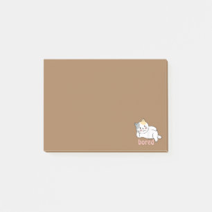 Post-it® Je m'ennuie joli chaton animal
