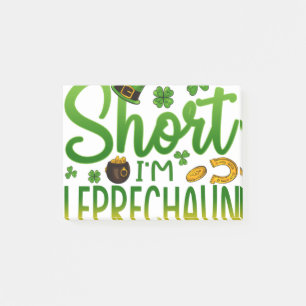 Post-it® Je ne suis pas court Leprechaun Taille Saint Patri