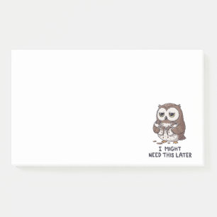 Post-it® Je pourrais avoir besoin de café plus tard - Humou