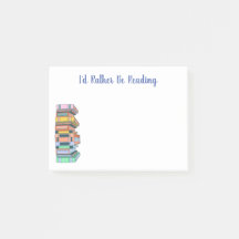 Je préférerais lire - une pile de livres