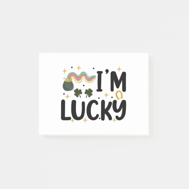 Post-it® Je suis chanceux drôle St Patrick's Day (Devant)