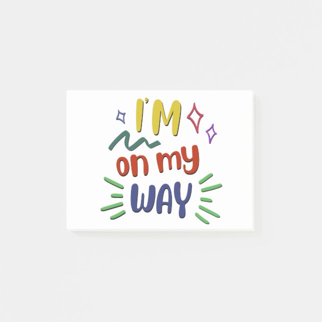 Post-it® Je Suis En Chemin (Devant)