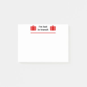 Post-it® Je suis perdu en transit Double Suitcase Couleur-L