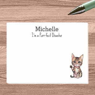 Post-it® Je suis Purr-fect Désastre, Maman Chat, Drôle Pers
