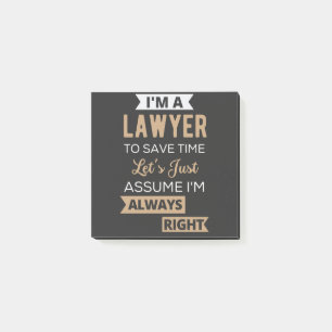 Post-it® Je suis un avocat, pour gagner du temps