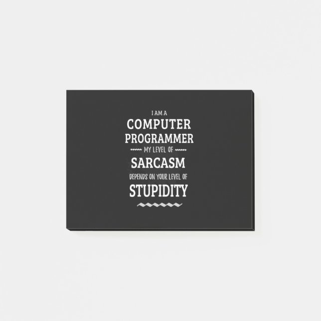 Post-it® Je Suis Un Programmeur Informatique (Devant)