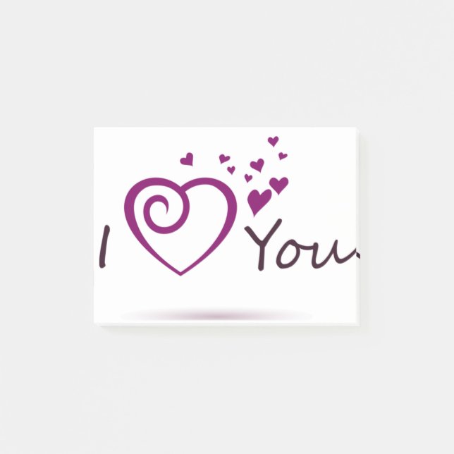 POST-IT® JE T'AIME DESIGN (Devant)