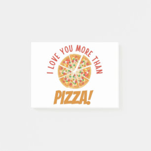 Post-it® Je T'Aime Plus Que De La Pizza