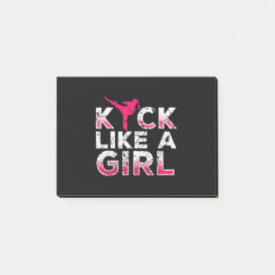 Post-it® Je Tire Comme Une Fille Karate Kickboxing