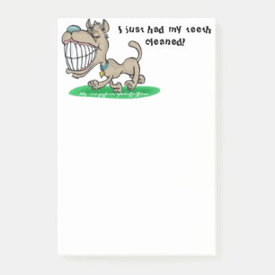 Post-it® "Je viens de me faire nettoyer les dents"