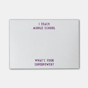 Post-it® J'enseigne au collège Quel est votre super-pouvoi