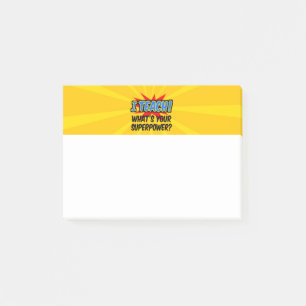Post-it® J'enseigne ce qui est votre professeur de superpui