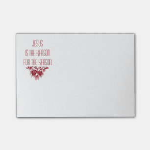 Post-it® JÉSUS EST LA RAISON DE LA SAISON Citation de Noël