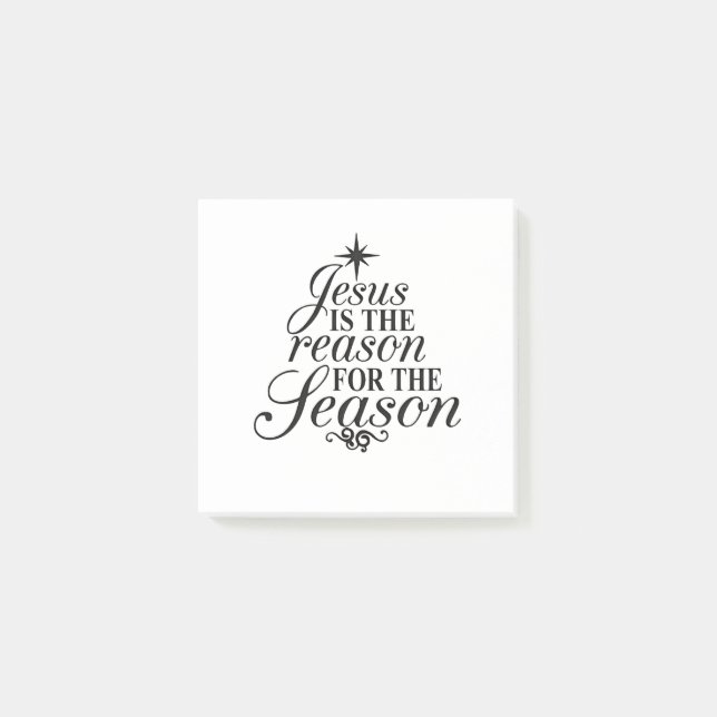 Post-it® Jésus Est La Raison De La Saison De Noël  (Devant)