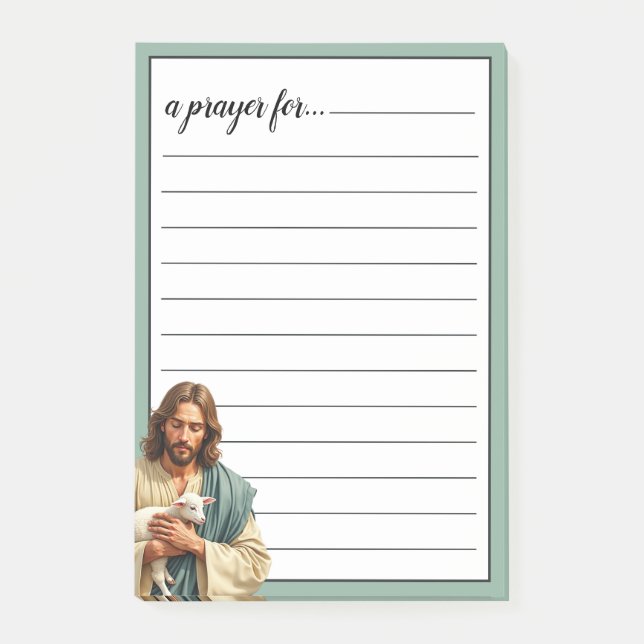 Post-it® Jésus et l'Agneau Salle de prière de guerre (Devant)