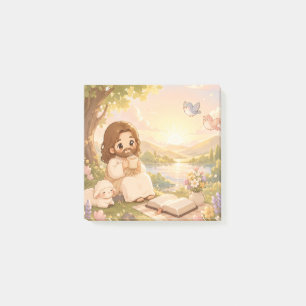 Post-it® Jésus mignon Kawaii café du matin chrétien pastel