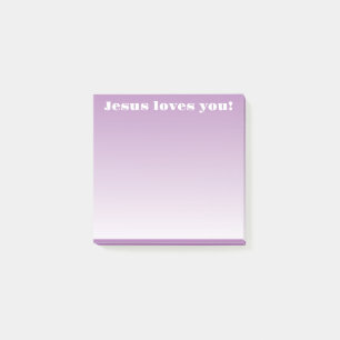 Post-it® Jésus t'aime! ombre violet