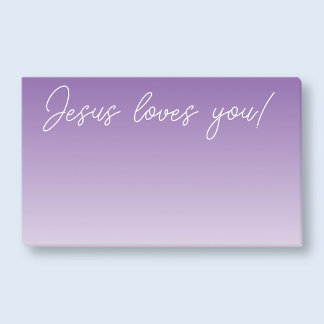 Post-it® Jésus t'aime! | ombre violet