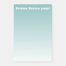 Jésus t'aime! | sarcelle ombrée