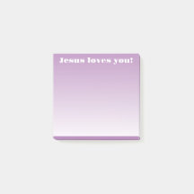 Jésus t'aime ! | violet ombre