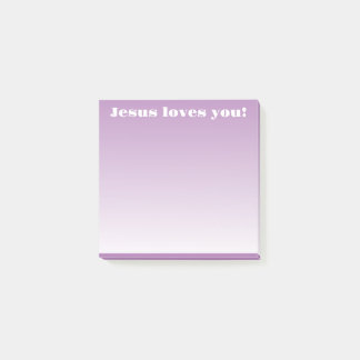 Post-it® Jésus t'aime ! | violet ombre