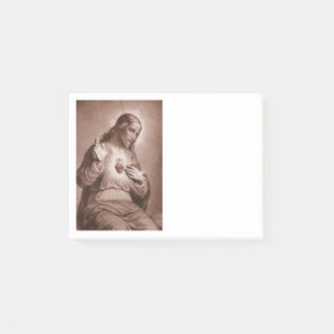 Post-it® Jésus touchant son coeur