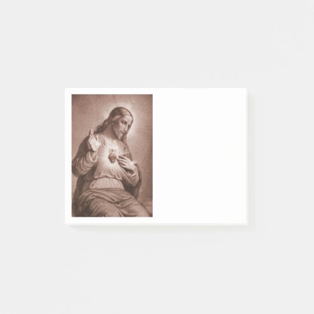 Post-it® Jésus Touche Son Coeur (Devant)