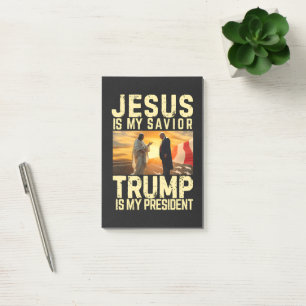 Post-it® Jésus Trump - Jésus est mon Seigneur Sauveur