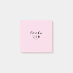 Post-it® Jeu sur ajouter le nom du couple lieu de la fête d