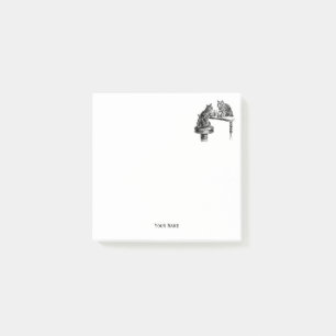 Post-it® Jeux de société : Deux chats jouant à un match d'é